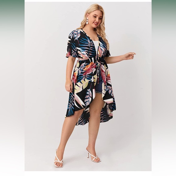 Floral print kimono! Worn once! - Picture 4 of 6